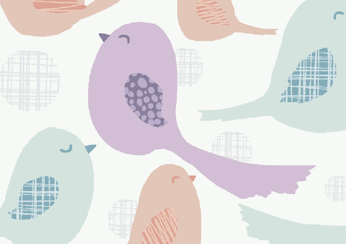 Bright Birds, Corals - Twist&Fit Roller Blind - Image 6